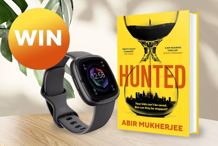 Image of WIN a Signed Copy of Hunted and a Fitbit Sense 2 Smart Watch
