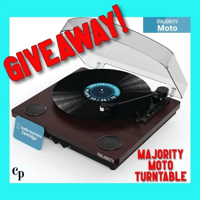 Image for Win a Moto Bluetooth Record Player Turntable
